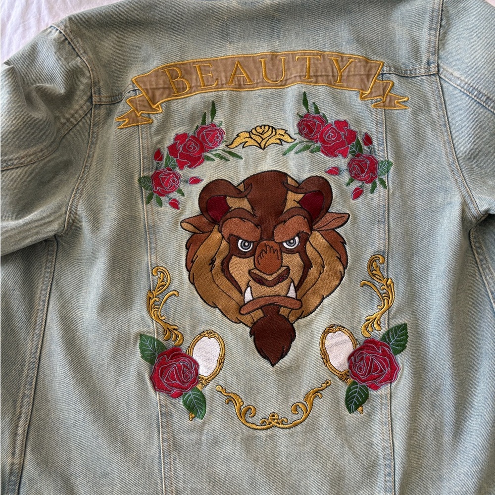 MINKPINK x Disney denim jacket. Beauty and the beast. Rare - Picture 4 of 6